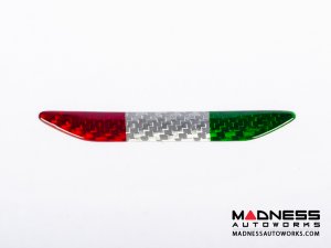 Alfa Romeo 4C Steering Wheel Trim - Carbon Fiber - Steering Wheel Badge - Italian Theme 